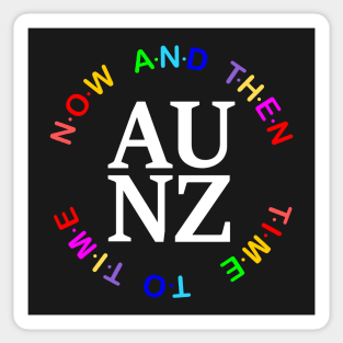 Australia and New Zealand (Color Version) Sticker